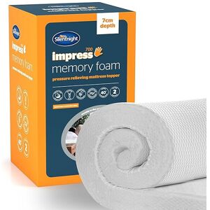 Silentnight Impress Memory Foam Mattress Topper - 7cm Extra Thick Luxury Orthope Silentnight Impress Memory Foam Mattress Topper - 7cm Extra Thick Luxury Orthope