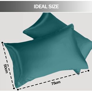 Imperial Rooms (Teal Pillowcase 8-Pack) Double Sided Pillowcase Satin Silk Soft Pillow Cover Fo Imperial Rooms (Teal Pillowcase 8-Pack) Double Sided Pillowcase Satin Silk Soft Pillow Cover Fo