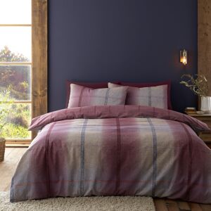 Catherine Lansfield Brushed Cotton Melrose Tweed Check Reversible King Duvet Cov Catherine Lansfield Brushed Cotton Melrose Tweed Check Reversible King Duvet Cov