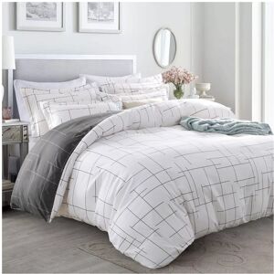 Oxford Homeware (Tile, Double) Reversible Duvet Quilt Cover Bedding Set With Pillow Cases Single Oxford Homeware (Tile, Double) Reversible Duvet Quilt Cover Bedding Set With Pillow Cases Single