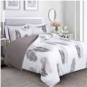 Moonlight Bedding Limited (King: (230 x 220)cm, Leaf) Duvet Quilt Cover Bedding Set Printed Reversible Duv Moonlight Bedding Limited (King: (230 x 220)cm, Leaf) Duvet Quilt Cover Bedding Set Printed Reversible Duv