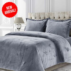 Shaggy Rugs LTD (Grey, Super King Size Bedspread) Velvet Quilted Bedspread Set with Pillow Shams Shaggy Rugs LTD (Grey, Super King Size Bedspread) Velvet Quilted Bedspread Set with Pillow Shams