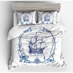 Unbranded (Super King, Multi 19) Sailboat Bedding Set Nautical Decor Duvet Cover Double Si Unbranded (Super King, Multi 19) Sailboat Bedding Set Nautical Decor Duvet Cover Double Si