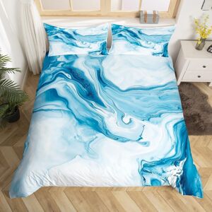 Unbranded (Blue White, Super King(No Comforter)) Homewish Light Purple Marble Bedding Set Unbranded (Blue White, Super King(No Comforter)) Homewish Light Purple Marble Bedding Set