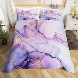 Unbranded (Purple Gold, Super King(No Comforter)) Homewish Light Purple Marble Bedding Set Unbranded (Purple Gold, Super King(No Comforter)) Homewish Light Purple Marble Bedding Set