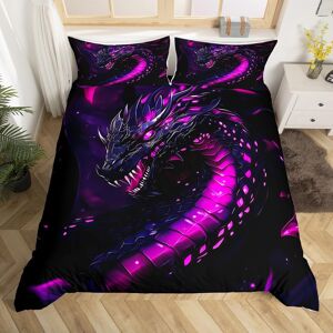 Unbranded (Purple Black, Double(No Comforter)) Double Phoenix Duvet Cover Dreamy Wild Anim Unbranded (Purple Black, Double(No Comforter)) Double Phoenix Duvet Cover Dreamy Wild Anim