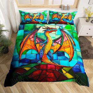 Unbranded (Green, Single(No Comforter)) Double Phoenix Duvet Cover Dreamy Wild Animal Bedd Unbranded (Green, Single(No Comforter)) Double Phoenix Duvet Cover Dreamy Wild Animal Bedd