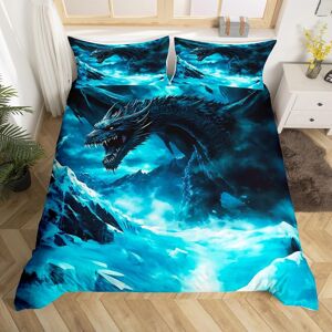 Unbranded (Blue Black, Super King(No Comforter)) Double Phoenix Duvet Cover Dreamy Wild An Unbranded (Blue Black, Super King(No Comforter)) Double Phoenix Duvet Cover Dreamy Wild An