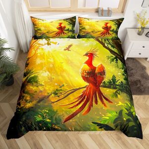 Unbranded (Red, Super King(No Comforter)) Double Phoenix Duvet Cover Dreamy Wild Animal Be Unbranded (Red, Super King(No Comforter)) Double Phoenix Duvet Cover Dreamy Wild Animal Be