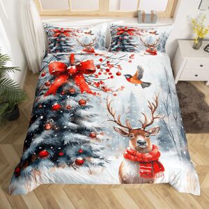 Unbranded (White Red, Super King(No Comforter)) Homewish Cardinal Double Bedding Set Red B Unbranded (White Red, Super King(No Comforter)) Homewish Cardinal Double Bedding Set Red B