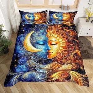 Unbranded (Blue Golden, Single(No Comforter)) Homewish Sugar Skull Bedding Set Crow Gothic Unbranded (Blue Golden, Single(No Comforter)) Homewish Sugar Skull Bedding Set Crow Gothic