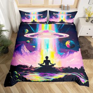 Unbranded (Purple Pink Black, Super King(No Comforter)) Homewish Sugar Skull Bedding Set C Unbranded (Purple Pink Black, Super King(No Comforter)) Homewish Sugar Skull Bedding Set C