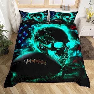 Unbranded (Teal Green Blue, Super King(No Comforter)) Homewish Sugar Skull Bedding Set Cro Unbranded (Teal Green Blue, Super King(No Comforter)) Homewish Sugar Skull Bedding Set Cro