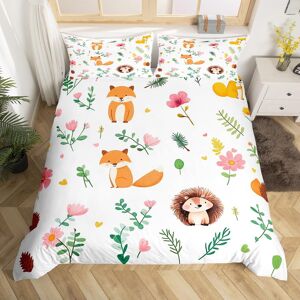 Unbranded (Brown Orange Green, King(No Comforter)) Homewish Cute Fox Animal Bedding Set Fo Unbranded (Brown Orange Green, King(No Comforter)) Homewish Cute Fox Animal Bedding Set Fo