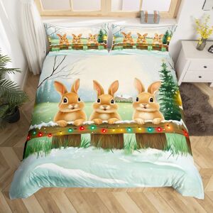 Unbranded (Yellow Brown Green, King(No Comforter)) Homewish Cute Fox Animal Bedding Set Fo Unbranded (Yellow Brown Green, King(No Comforter)) Homewish Cute Fox Animal Bedding Set Fo