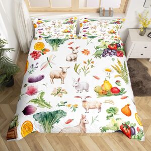 Unbranded (Green White Purple, Super King(No Comforter)) Homewish Cute Fox Animal Bedding Unbranded (Green White Purple, Super King(No Comforter)) Homewish Cute Fox Animal Bedding