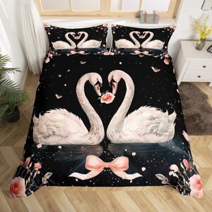 Unbranded (Black White, King(No Comforter)) Homewish Rose Theme Double Bedding Set For Adu Unbranded (Black White, King(No Comforter)) Homewish Rose Theme Double Bedding Set For Adu