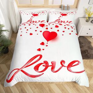 Unbranded (Red White, Single(No Comforter)) Homewish Rose Theme Double Bedding Set For Adu Unbranded (Red White, Single(No Comforter)) Homewish Rose Theme Double Bedding Set For Adu