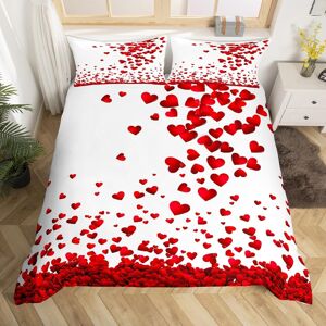 Unbranded (White Red, Super King(No Comforter)) Homewish Rose Theme Double Bedding Set For Unbranded (White Red, Super King(No Comforter)) Homewish Rose Theme Double Bedding Set For