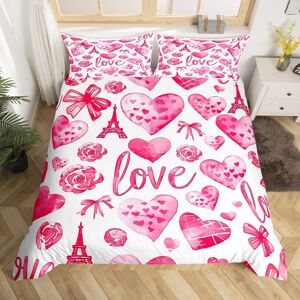 Unbranded (White Pink, Super King(No Comforter)) Homewish Rose Theme Double Bedding Set Fo Unbranded (White Pink, Super King(No Comforter)) Homewish Rose Theme Double Bedding Set Fo