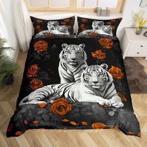 Unbranded (Orange Gary, Super King(No Comforter)) Homewish Gary Tiger Bedding Set Orange R Unbranded (Orange Gary, Super King(No Comforter)) Homewish Gary Tiger Bedding Set Orange R