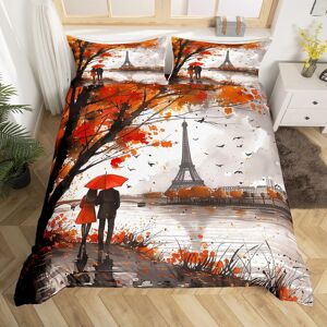 Unbranded (Gary Orange, Single(No Comforter)) Homewish Paris Bedding Set Romantic Eiffel T Unbranded (Gary Orange, Single(No Comforter)) Homewish Paris Bedding Set Romantic Eiffel T