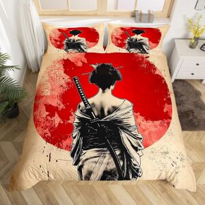 Unbranded (Yellow Red, Single(No Comforter)) Homewish Samurai Duvet Cover Cherry Blossoms Unbranded (Yellow Red, Single(No Comforter)) Homewish Samurai Duvet Cover Cherry Blossoms