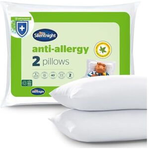Silentnight Anti Allergy Pillow Pack of 2 - Medium Support Anti Bacterial Two Pa Silentnight Anti Allergy Pillow Pack of 2 - Medium Support Anti Bacterial Two Pa