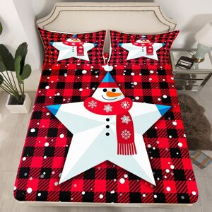 Unbranded (Multi 09, Double(No Comforter)) Cartoon Snowman Double Sheets Snowflake Christm Unbranded (Multi 09, Double(No Comforter)) Cartoon Snowman Double Sheets Snowflake Christm