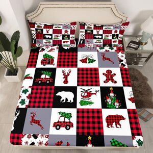 Unbranded (Multi 05, Double(No Comforter)) Cartoon Snowman Double Sheets Snowflake Christm Unbranded (Multi 05, Double(No Comforter)) Cartoon Snowman Double Sheets Snowflake Christm