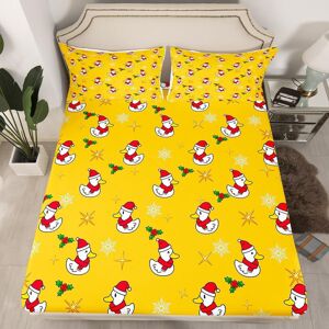 Unbranded (Multi 02, Double(No Comforter)) Cartoon Snowman Double Sheets Snowflake Christm Unbranded (Multi 02, Double(No Comforter)) Cartoon Snowman Double Sheets Snowflake Christm