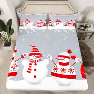 Unbranded (Multi 08, Double(No Comforter)) Cartoon Snowman Double Sheets Snowflake Christm Unbranded (Multi 08, Double(No Comforter)) Cartoon Snowman Double Sheets Snowflake Christm