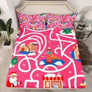 Unbranded (Multi 13, Double(No Comforter)) Cartoon Snowman Double Sheets Snowflake Christm Unbranded (Multi 13, Double(No Comforter)) Cartoon Snowman Double Sheets Snowflake Christm