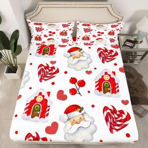 Unbranded (Multi 24, Double(No Comforter)) Cartoon Snowman Double Sheets Snowflake Christm Unbranded (Multi 24, Double(No Comforter)) Cartoon Snowman Double Sheets Snowflake Christm