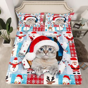 Unbranded (Multi 20, Double(No Comforter)) Cartoon Snowman Double Sheets Snowflake Christm Unbranded (Multi 20, Double(No Comforter)) Cartoon Snowman Double Sheets Snowflake Christm