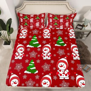 Unbranded (Multi 23, Double(No Comforter)) Cartoon Snowman Double Sheets Snowflake Christm Unbranded (Multi 23, Double(No Comforter)) Cartoon Snowman Double Sheets Snowflake Christm