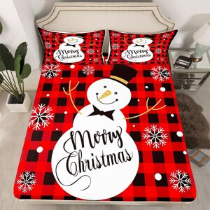Unbranded (Multi 11, Single(No Comforter)) Cartoon Snowman Double Sheets Snowflake Christm Unbranded (Multi 11, Single(No Comforter)) Cartoon Snowman Double Sheets Snowflake Christm