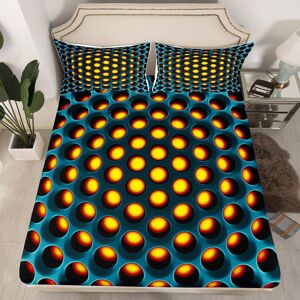 Unbranded (Multi 05, Single(No Comforter)) Turquoise Bed Sheets Double Geometric Fitted Sh Unbranded (Multi 05, Single(No Comforter)) Turquoise Bed Sheets Double Geometric Fitted Sh