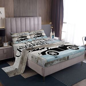 Unbranded (Multi 27, Double(No Comforter)) Christmas Truck Bed Sheets Set Double,Construct Unbranded (Multi 27, Double(No Comforter)) Christmas Truck Bed Sheets Set Double,Construct