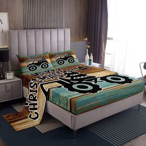 Unbranded (Multi 16, Single(No Comforter)) Christmas Truck Bed Sheets Set Double,Construct Unbranded (Multi 16, Single(No Comforter)) Christmas Truck Bed Sheets Set Double,Construct