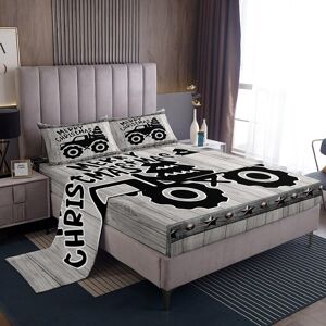 Unbranded (Multi 22, Single(No Comforter)) Christmas Truck Bed Sheets Set Double,Construct Unbranded (Multi 22, Single(No Comforter)) Christmas Truck Bed Sheets Set Double,Construct