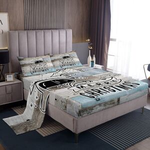 Unbranded (Multi 35, Single(No Comforter)) Christmas Truck Bed Sheets Set Double,Construct Unbranded (Multi 35, Single(No Comforter)) Christmas Truck Bed Sheets Set Double,Construct