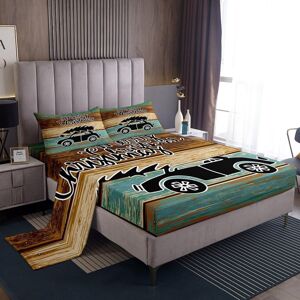 Unbranded (Multi 24, Single(No Comforter)) Christmas Truck Bed Sheets Set Double,Construct Unbranded (Multi 24, Single(No Comforter)) Christmas Truck Bed Sheets Set Double,Construct