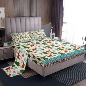 Unbranded (Multi 44, Single(No Comforter)) Christmas Truck Bed Sheets Set Double,Construct Unbranded (Multi 44, Single(No Comforter)) Christmas Truck Bed Sheets Set Double,Construct