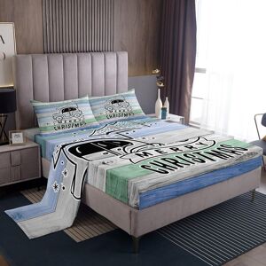 Unbranded (Multi 36, Single(No Comforter)) Christmas Truck Bed Sheets Set Double,Construct Unbranded (Multi 36, Single(No Comforter)) Christmas Truck Bed Sheets Set Double,Construct