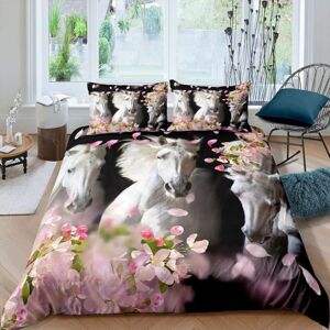 Unbranded (Multi 31, Super King(No Comforter)) Horse Bedding Set Double Cherry Blossoms Fl Unbranded (Multi 31, Super King(No Comforter)) Horse Bedding Set Double Cherry Blossoms Fl