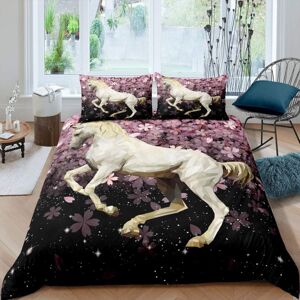 Unbranded (Multi 27, Super King(No Comforter)) Horse Bedding Set Double Cherry Blossoms Fl Unbranded (Multi 27, Super King(No Comforter)) Horse Bedding Set Double Cherry Blossoms Fl