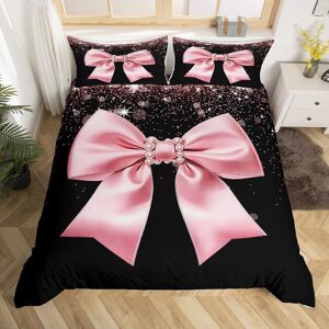 Unbranded (Pink Black, King(No Comforter)) Homewish Cute Bowknot Bedding Set Double,Red Pi Unbranded (Pink Black, King(No Comforter)) Homewish Cute Bowknot Bedding Set Double,Red Pi