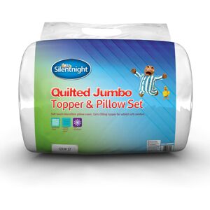 Silentnight Quilted Jumbo Mattress Topper & Pillow set - Double Silentnight Quilted Jumbo Mattress Topper & Pillow set - Double