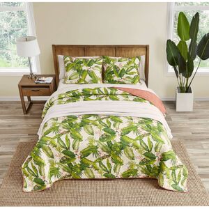 Tommy Bahama - King Quilt Set Reversible Cotton Bedding with Matching Shams Co Tommy Bahama - King Quilt Set Reversible Cotton Bedding with Matching Shams Co
